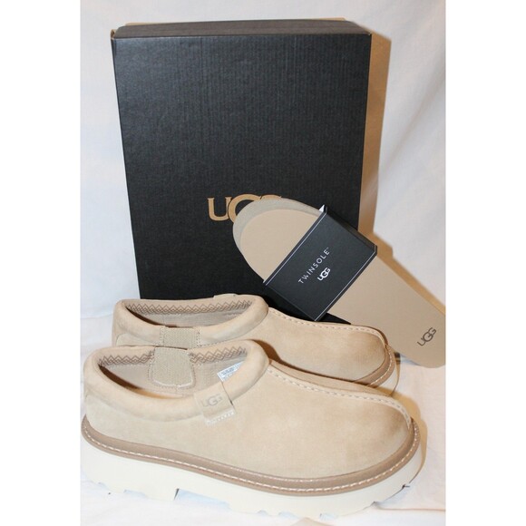 UGG MEN\'S TASMAN LUG SOLE CLOG SHOES SLIPPERS NIB MBSM TAN SZ 10 main image 6